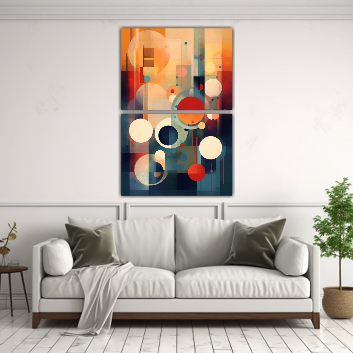 GENERICO - Cuadro Abstracto Creativo En Bastidor Modo 80x120 Cm