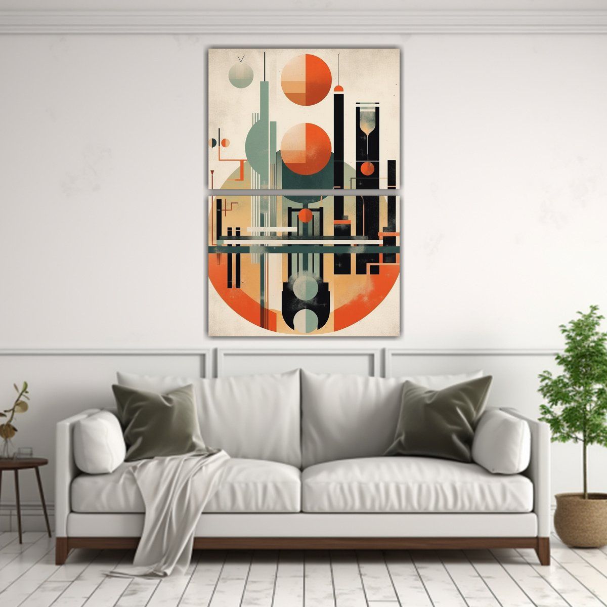 GENERICO - Pinturas Decorativas De Dos Artes Combinación 80x120 Cm