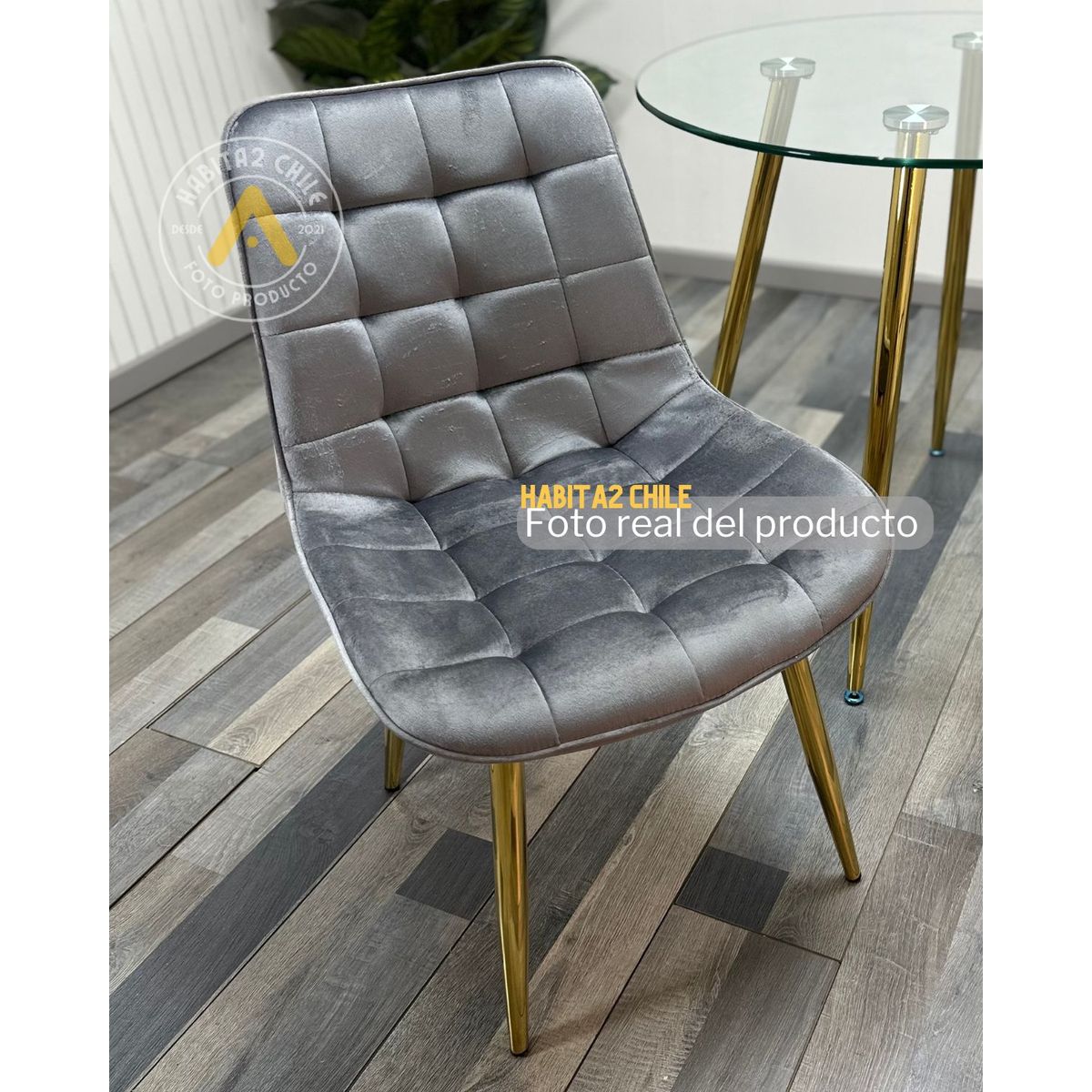 HABITA2 CHILE - Comedor Dubai Roma 100 cm - 4 Puesto…