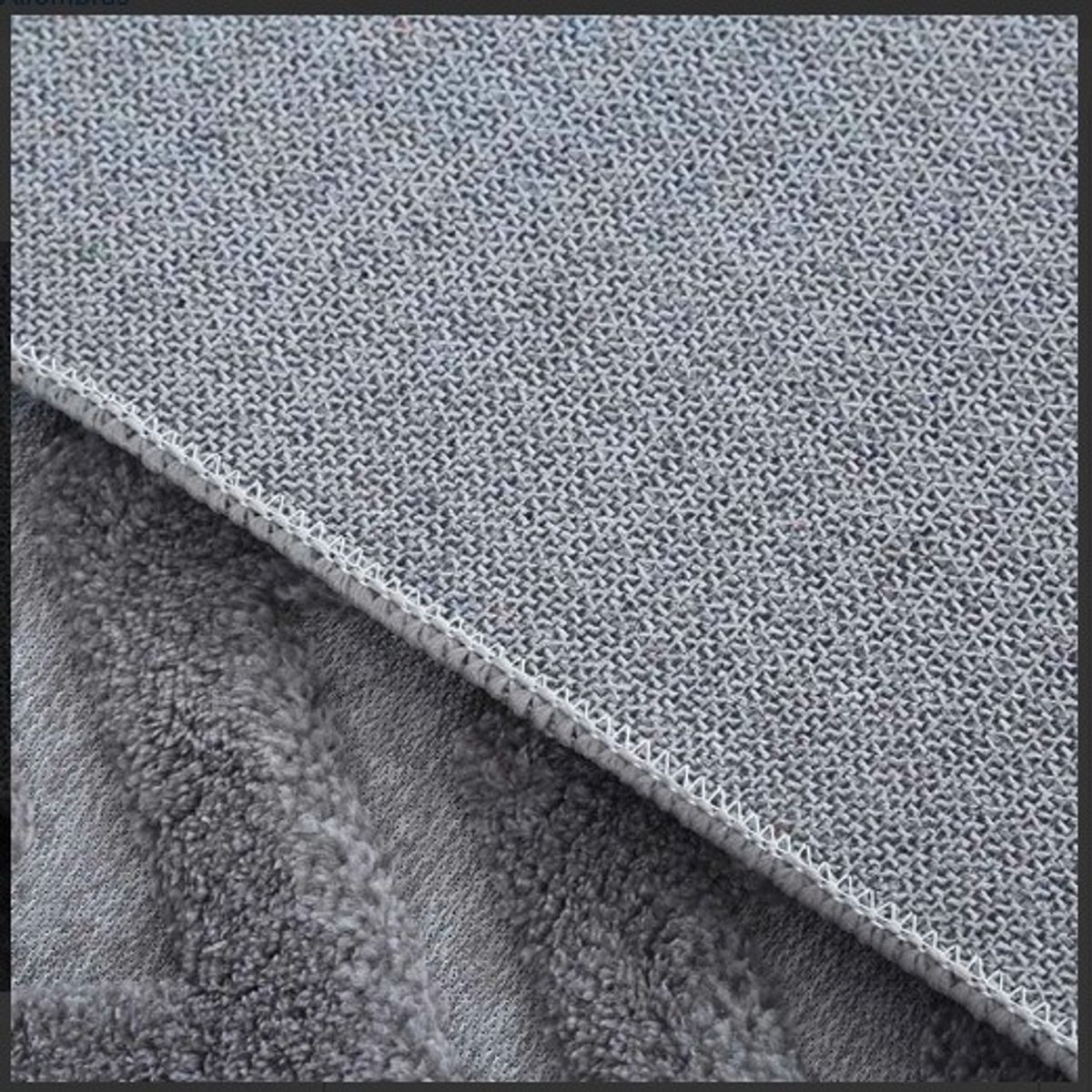 GENERICO - Alfombra Decorativa - Tapete Tejido Jacquard 160x200cm Gris Oscuro 08