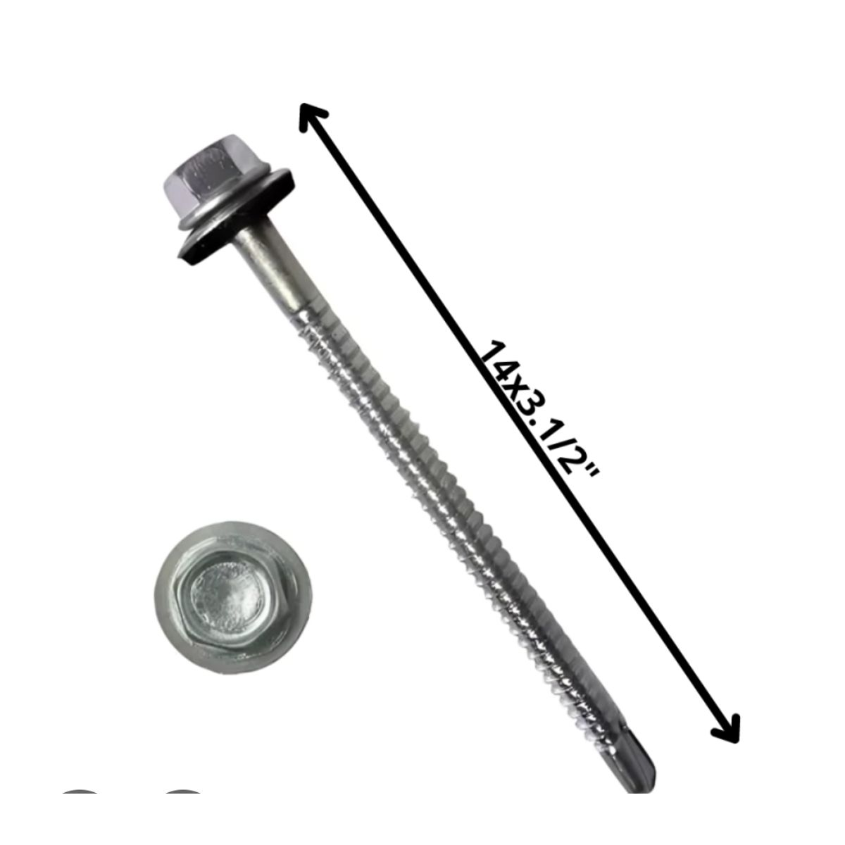 Tornillo Hexagonal Punta Broca 14x3 1/2 100 Und, marca GENERICO - Foto Principal