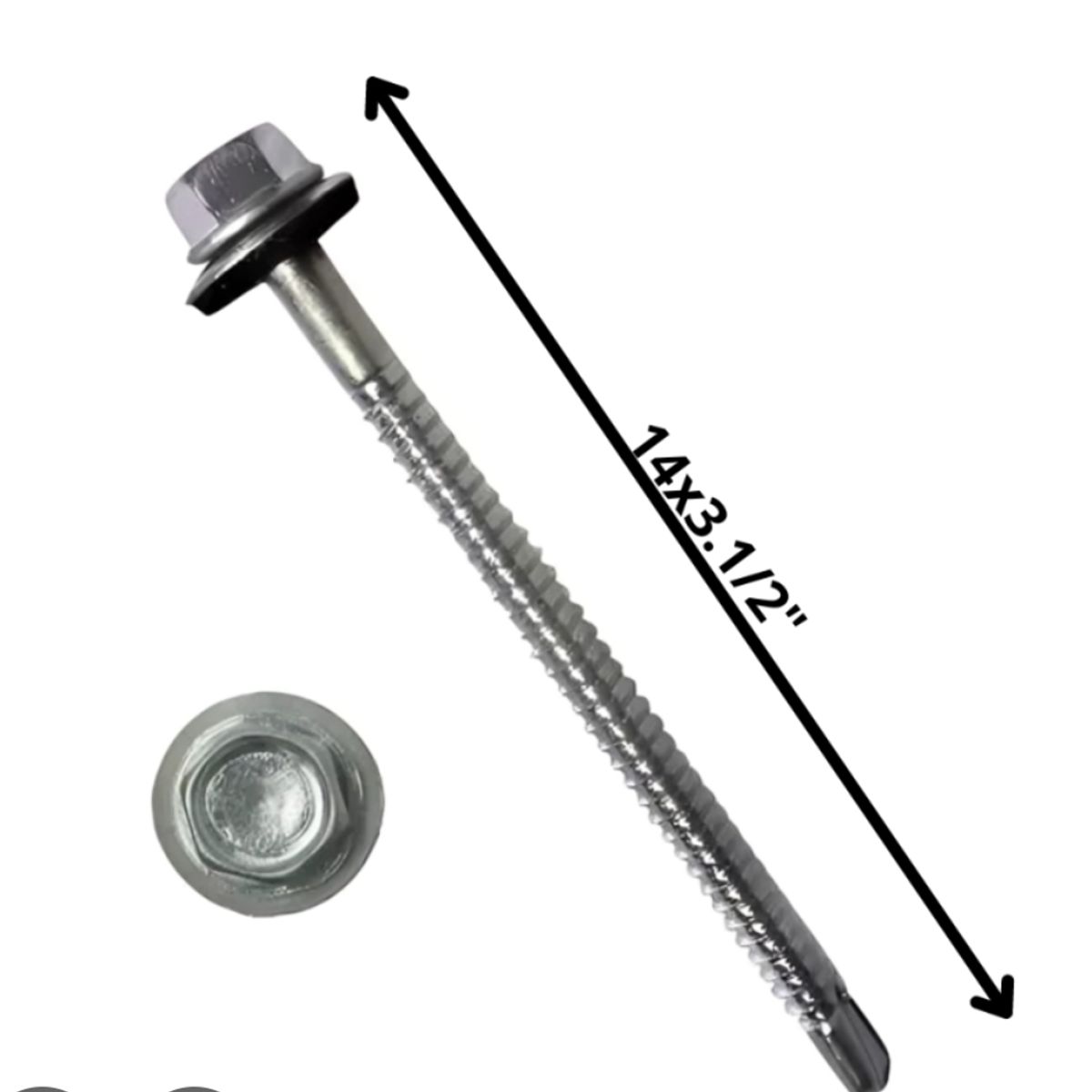 GENERICO - Tornillo Hexagonal Punta Broca 14x3 1/2 500 Und