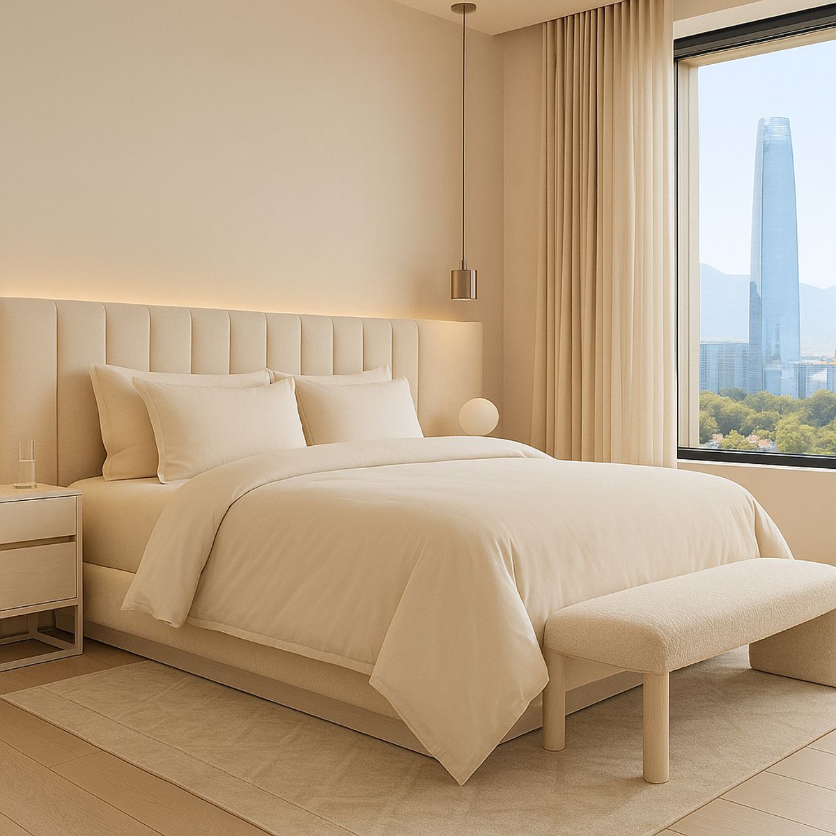 ARMONIA - Set de cama 2 plazas Signature 800 hilos de algodón