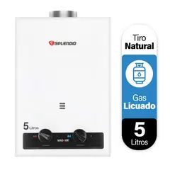 SPLENDID - Calefont 5 litros Gas licuado Tiro natural