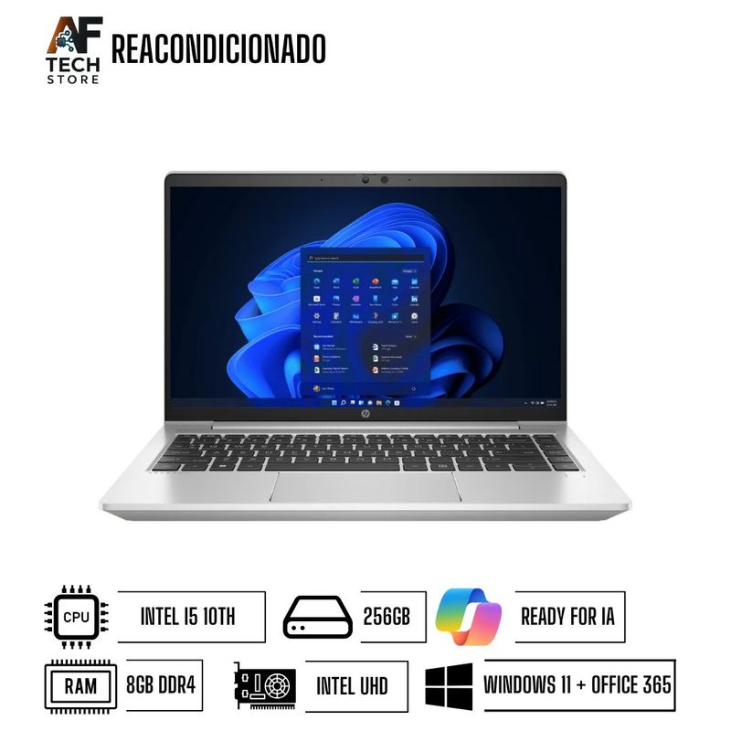 HP - Notebook HP 348 G7 Essential (Win11 - Office365) Reacondicionado
