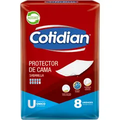 COTIDIAN - Sabanillas Protectores de Cama Pack 8
