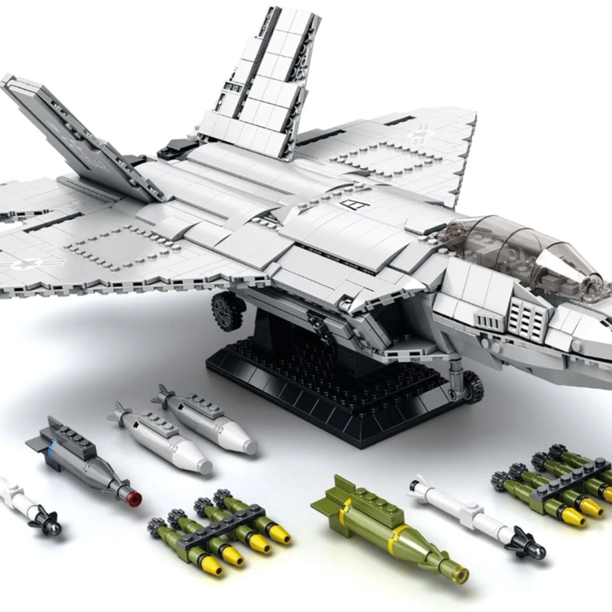 SLUBAN - Avión 5ta Generación F-22A Raptor USAF compatible Lego