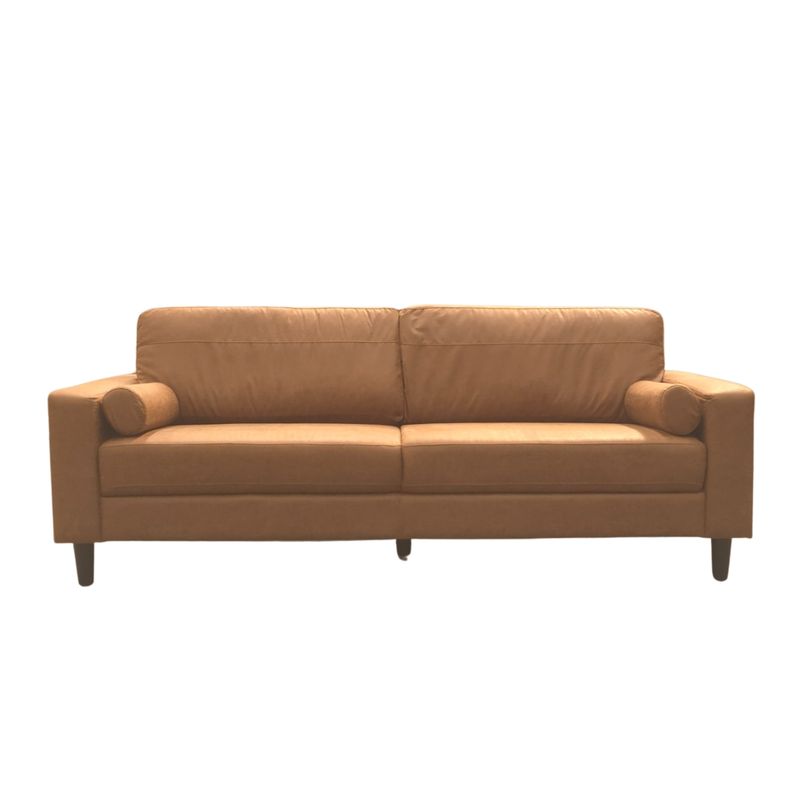 DANIELS - Sofá 3 Cuerpos Lousiana Vintage Cuero viejo Café JG8001S