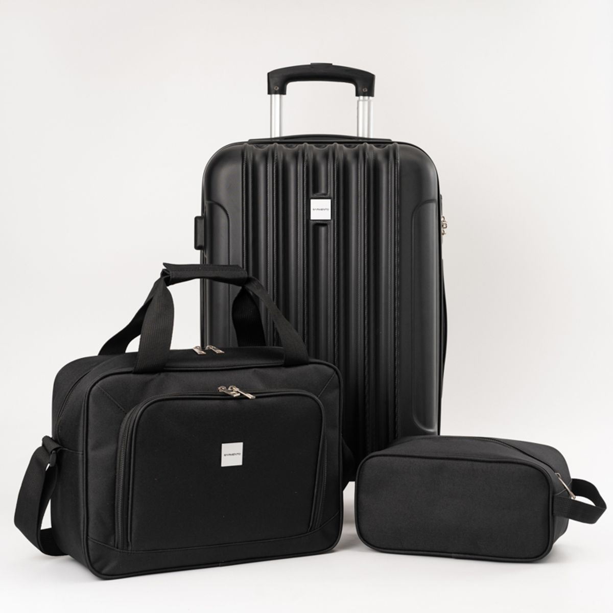 GARMENTO - Maleta 10kg Garmento Maletín Ejecutivo Neceser Accessorios Negro Lisa