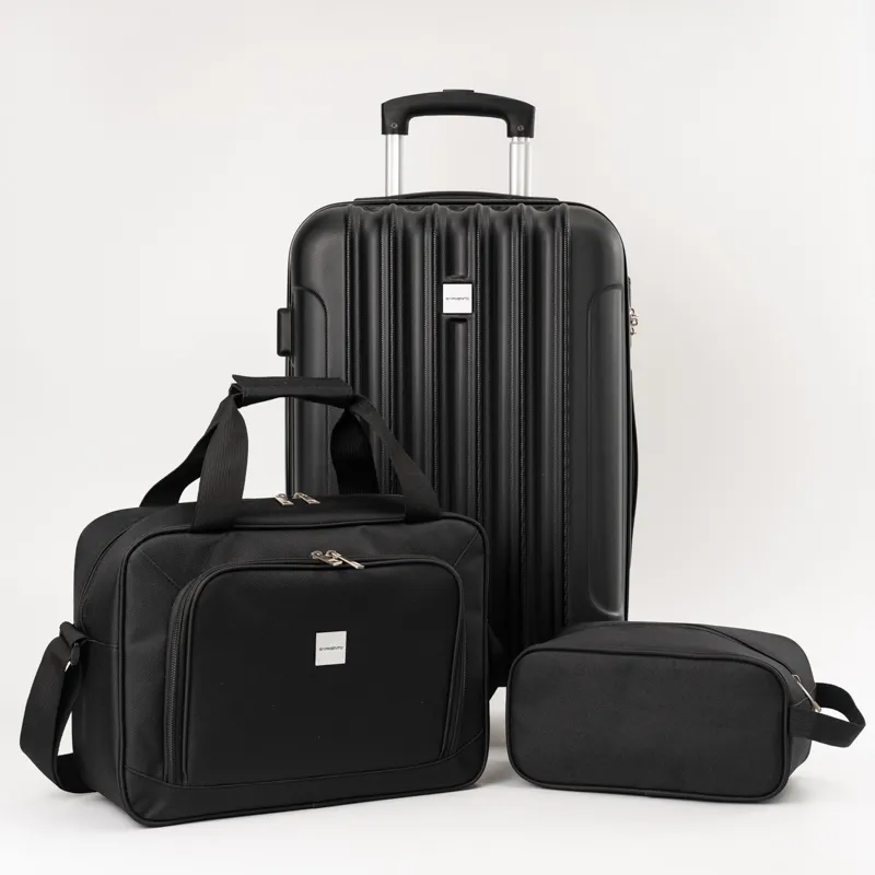 GARMENTO - Maleta 10kg Garmento Maletín Ejecutivo Neceser Accessorios Negro Lisa