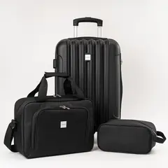 GARMENTO - Maleta 10kg Maletín Ejecutivo Neceser Accessorios Negro Lisa