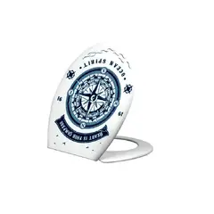 CARIBEE - Tapa de Inodoro Baño WC Asiento Azul