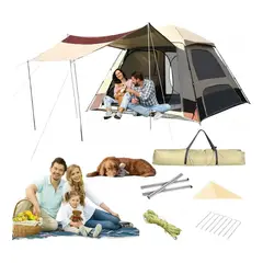EVERSO - Carpa Instant Camping 8-10 Personas Con 2puertas Y 2ventanas