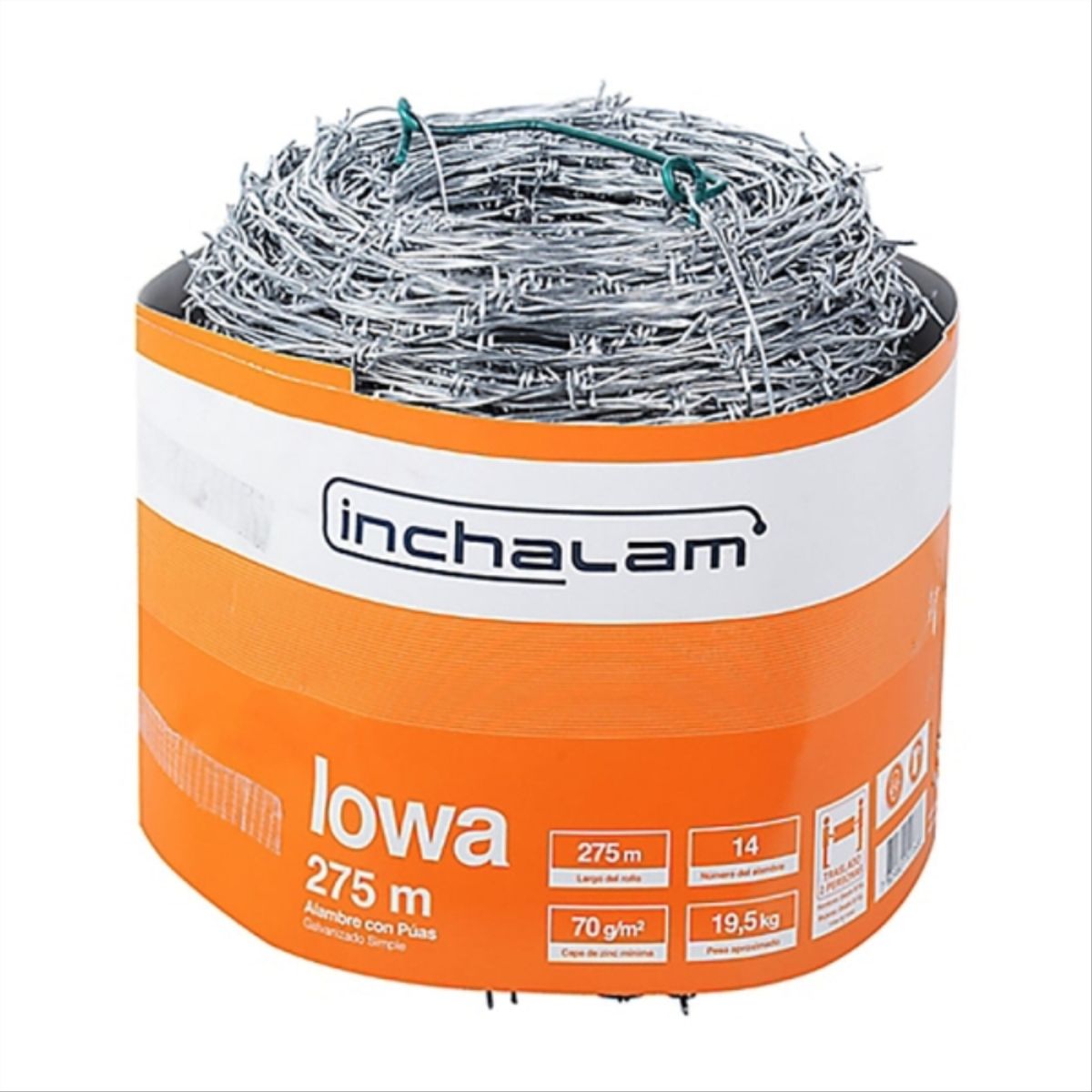 INCHALAM - Alambre pua Iowa n°14 rollo 275mt
