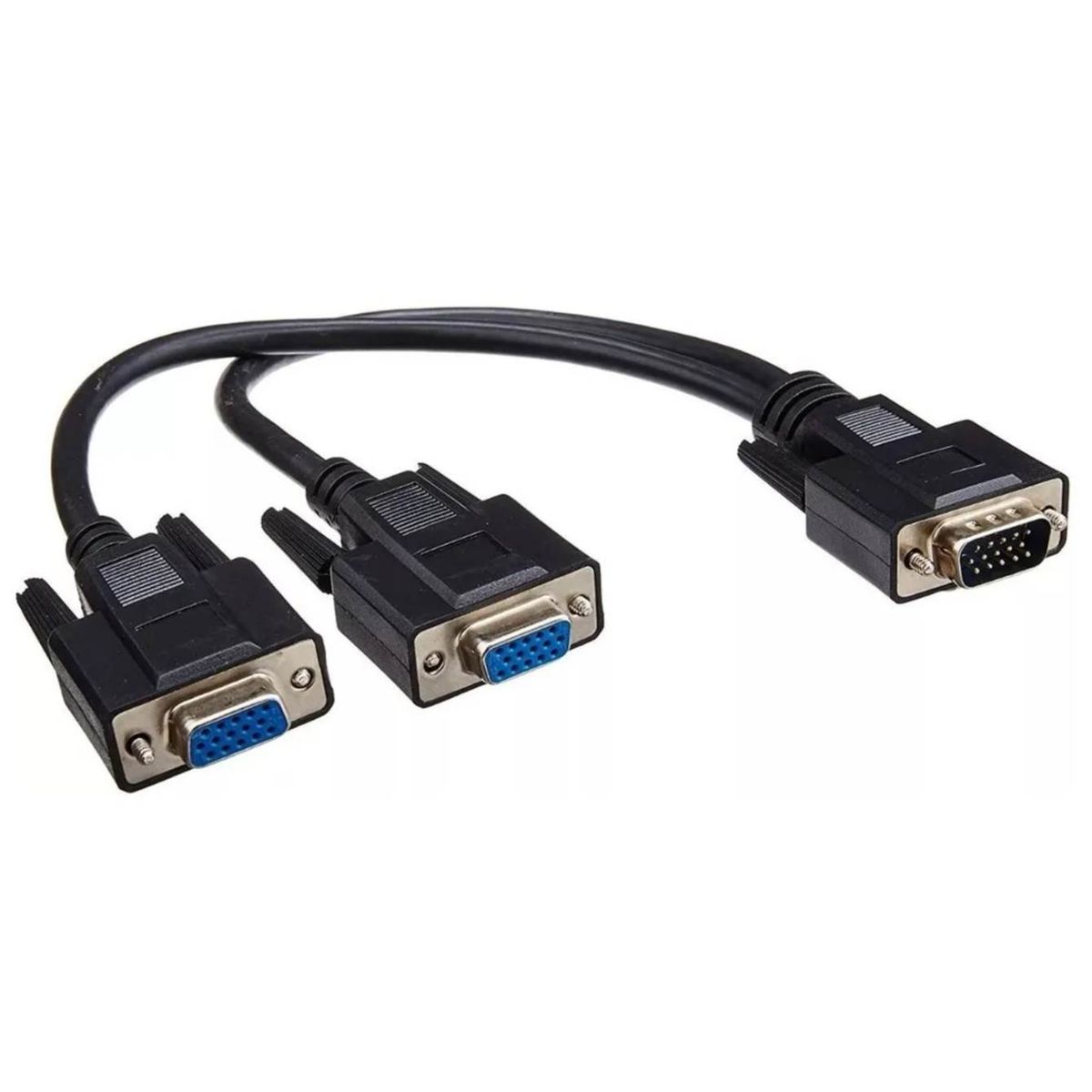 GENERICO - Cable Vga Y Splitter Adaptador 2 Salidas 1 Entrada Duplica