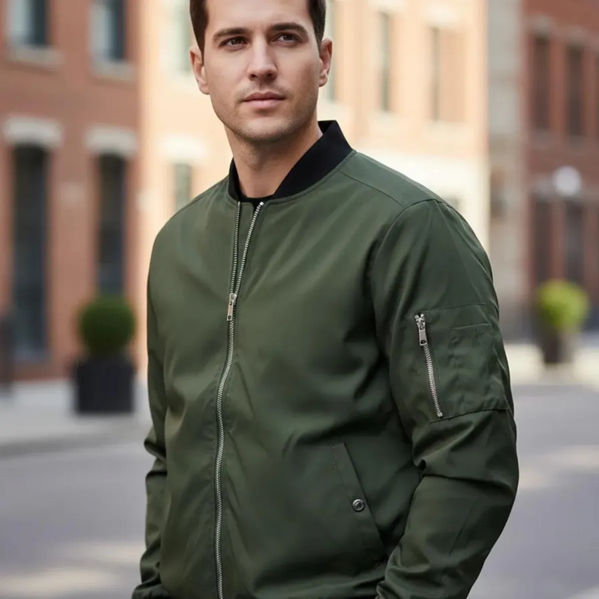 BLUE MOUNTAIN - Chaqueta Bomber Hombre Casual