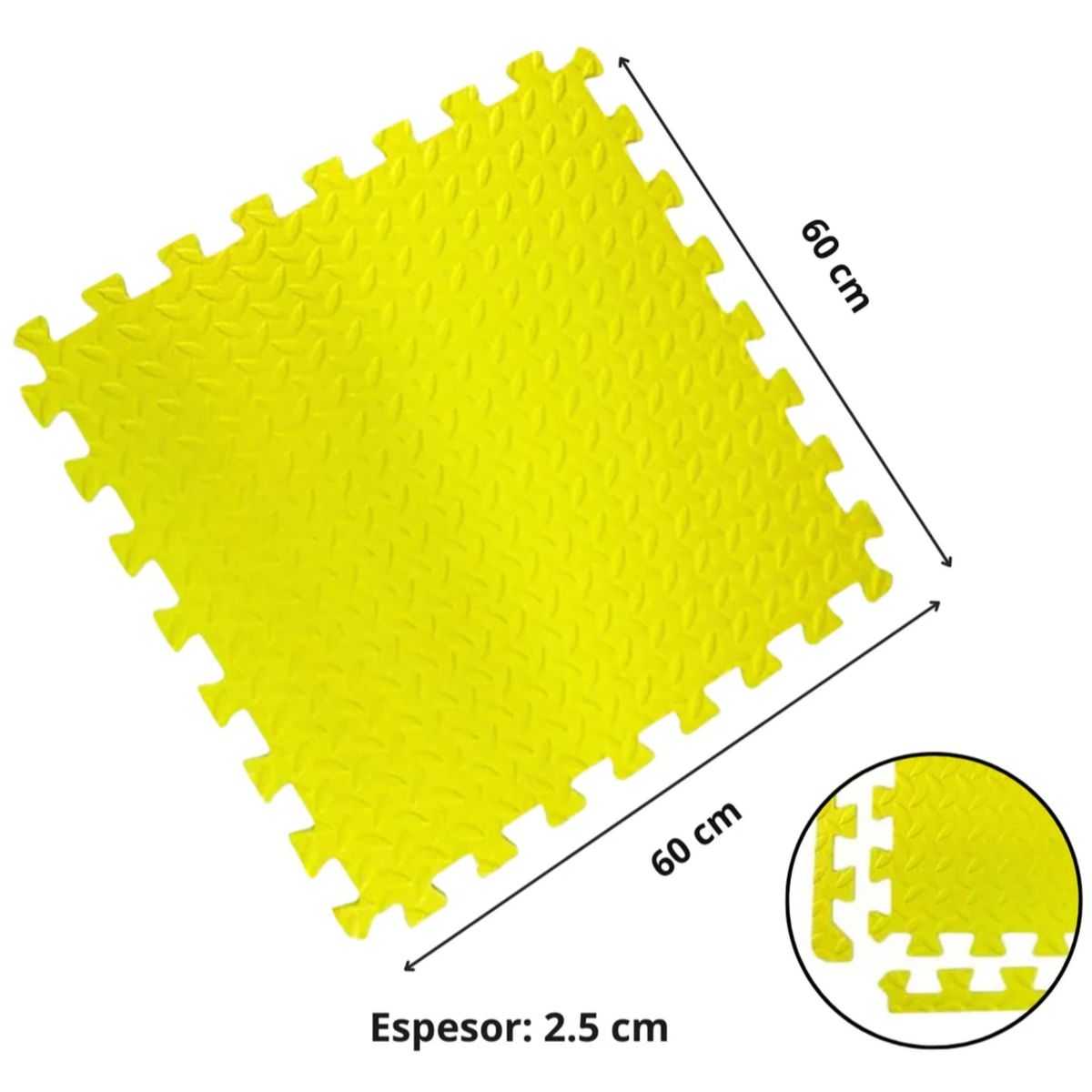 ATURE - Tatami Pack X4 Alfombra Encastrable Goma Eva 60cmx60cmx25cm