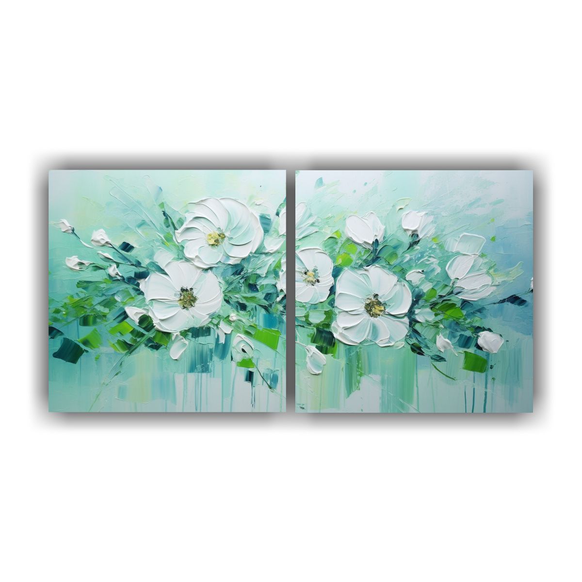 GENERICO - Pintura En Lienzo Moderna Innovadora De Flores En 140x70 Cm