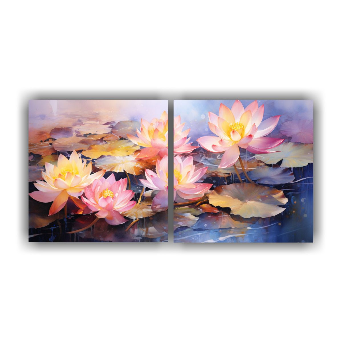 GENERICO - Set 2 Telas De Bastidor Con Detalles Intrincados 120x60 Cm