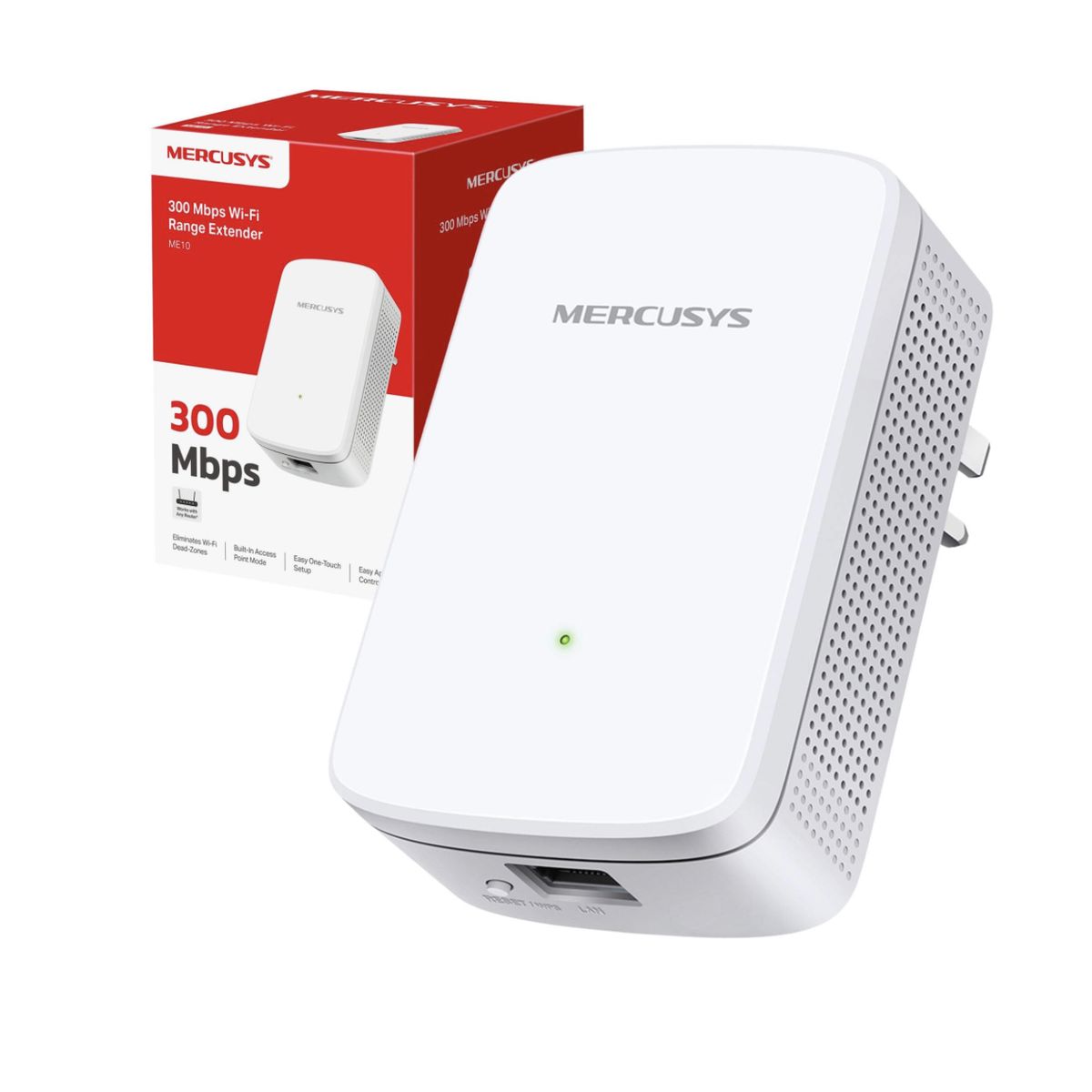 MERCUSYS - Repetidor De Señal Inalámbrico Mercusys Me10 Wi-fi 300 Mbps