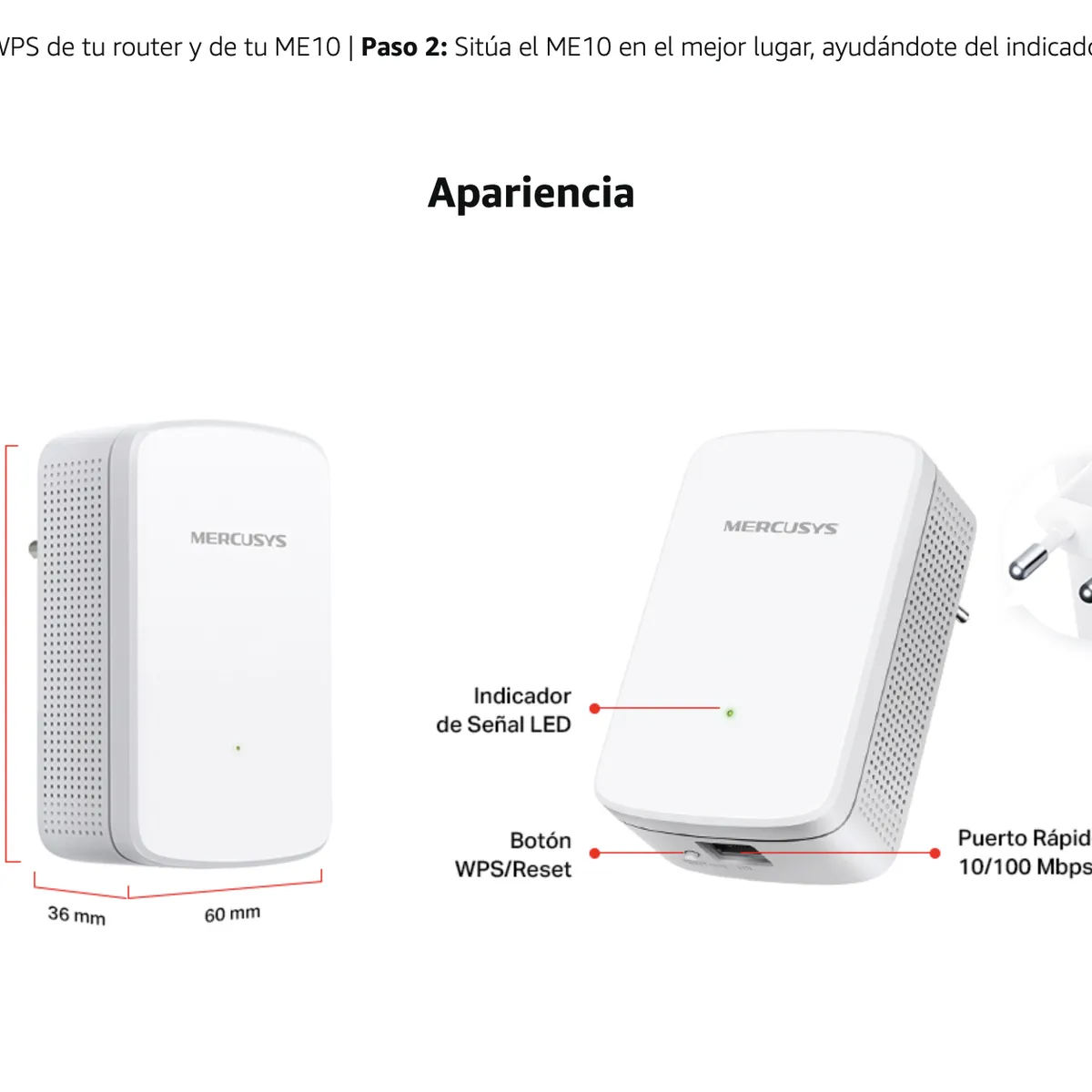 MERCUSYS - Repetidor De Señal Inalámbrico Mercusys Me10 Wi-fi 300 Mbps