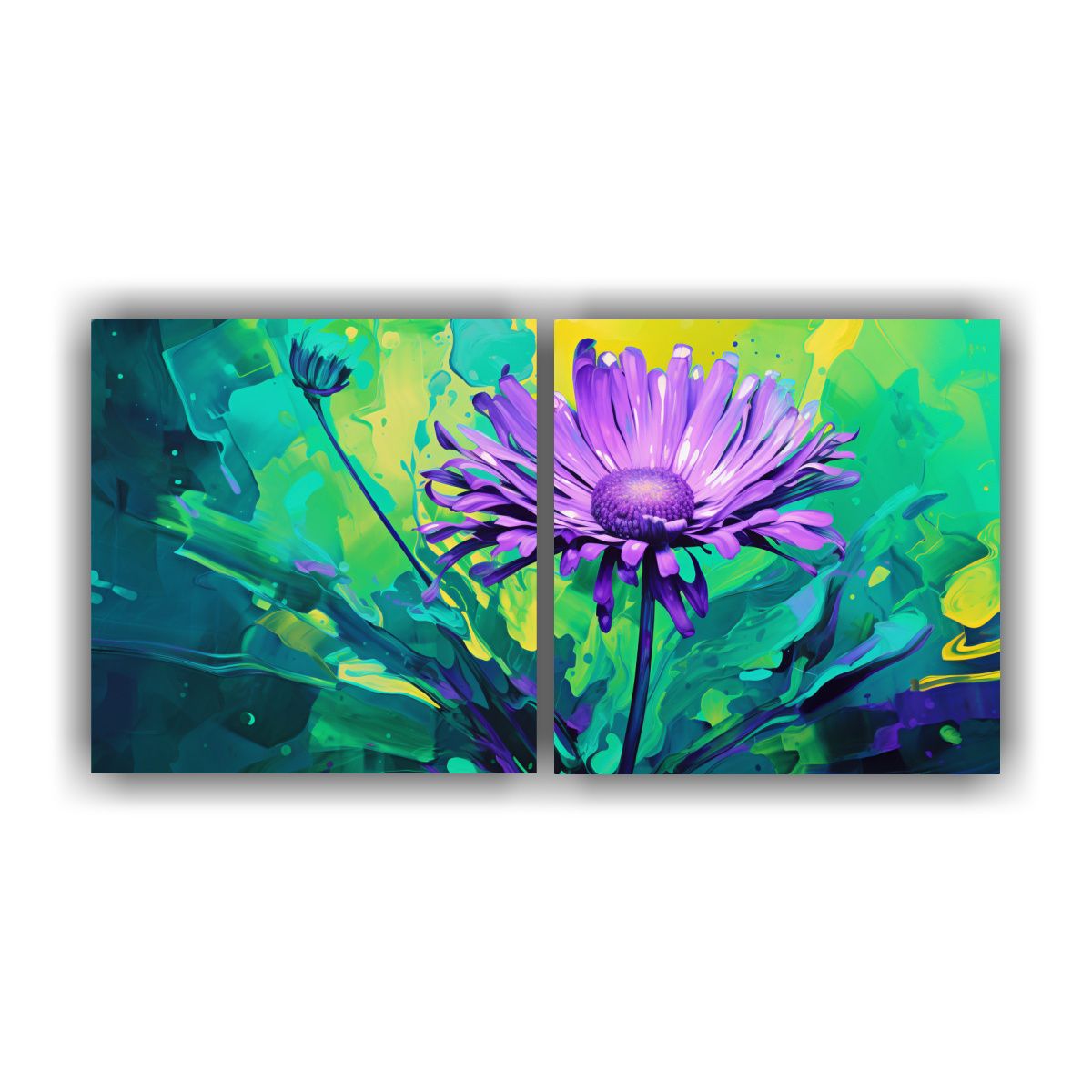 GENERICO - Pinturas De Decoración En Dos Lienzos Época Y 120x60 Cm