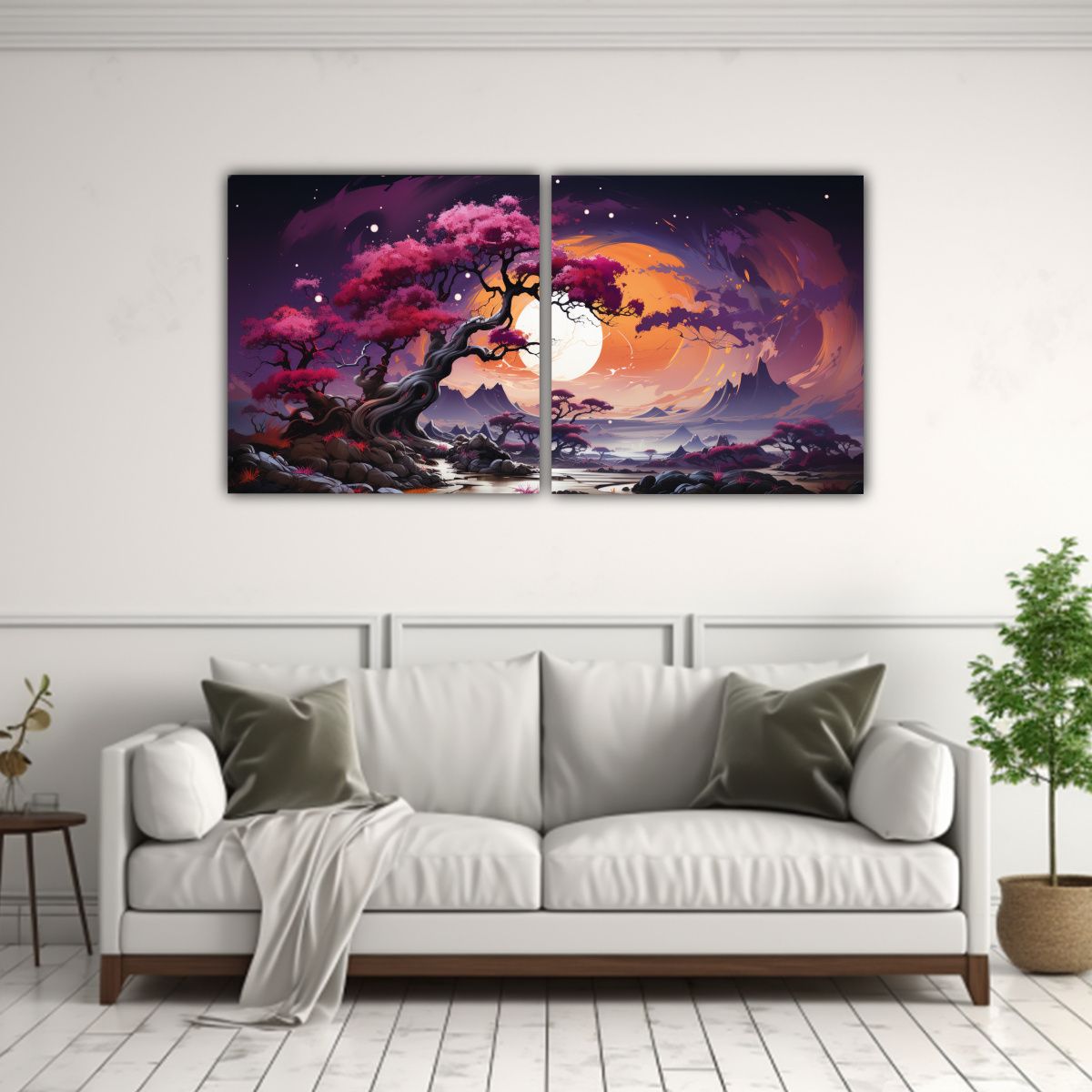 GENERICO - Pintura Decorativa Lienzos Concepto Calidez A 120x60 Cm