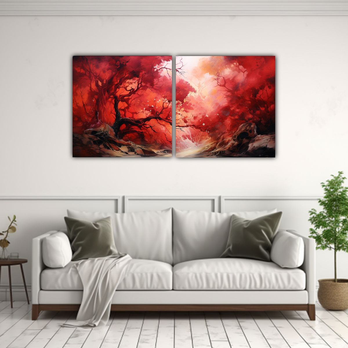 GENERICO - Lienzos De Tela Imagen Innovador A Forest Tree 140x70 Cm