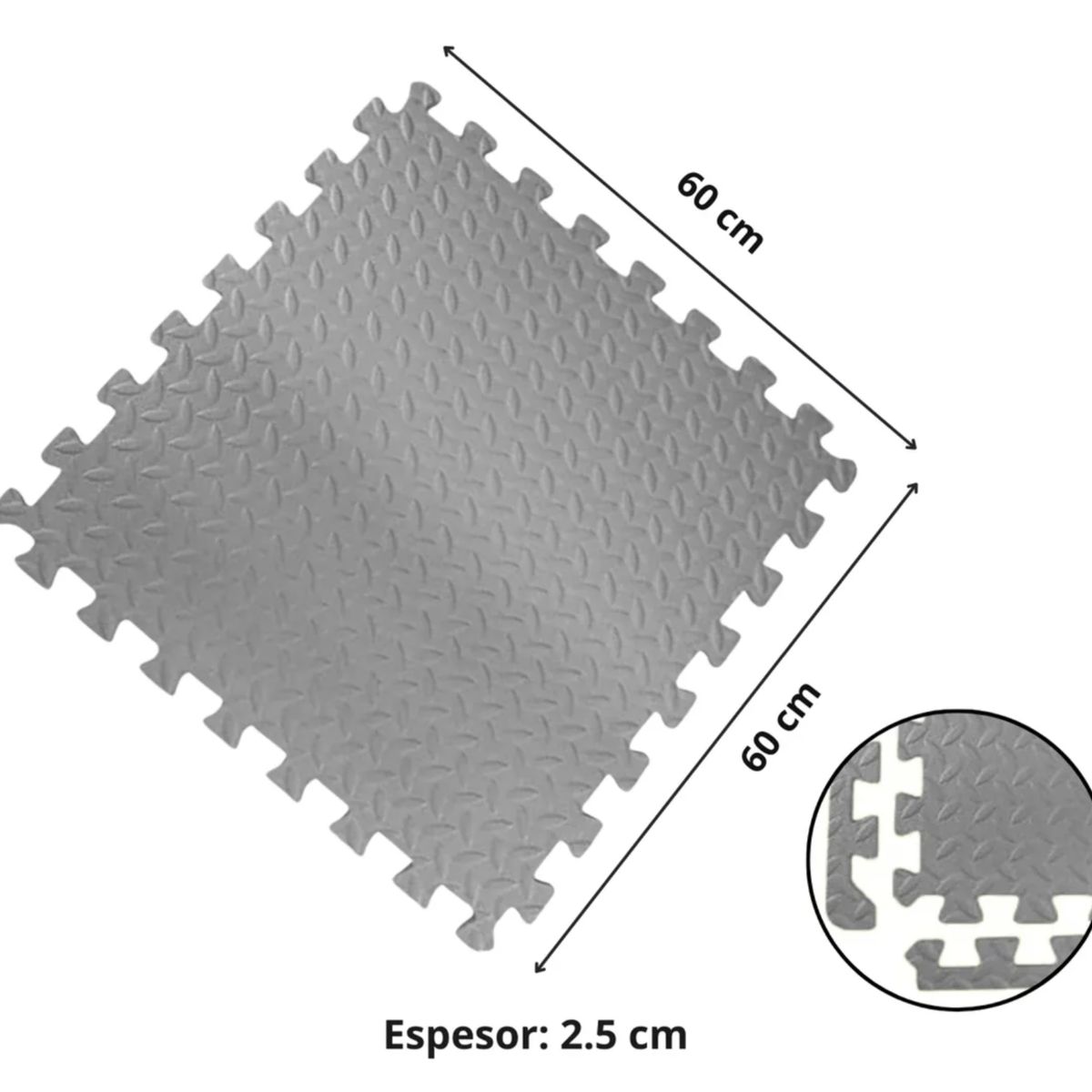 ATURE - Tatami Pack X4 Alfombra Encastrable Goma Eva 60cmx60cmx25cm