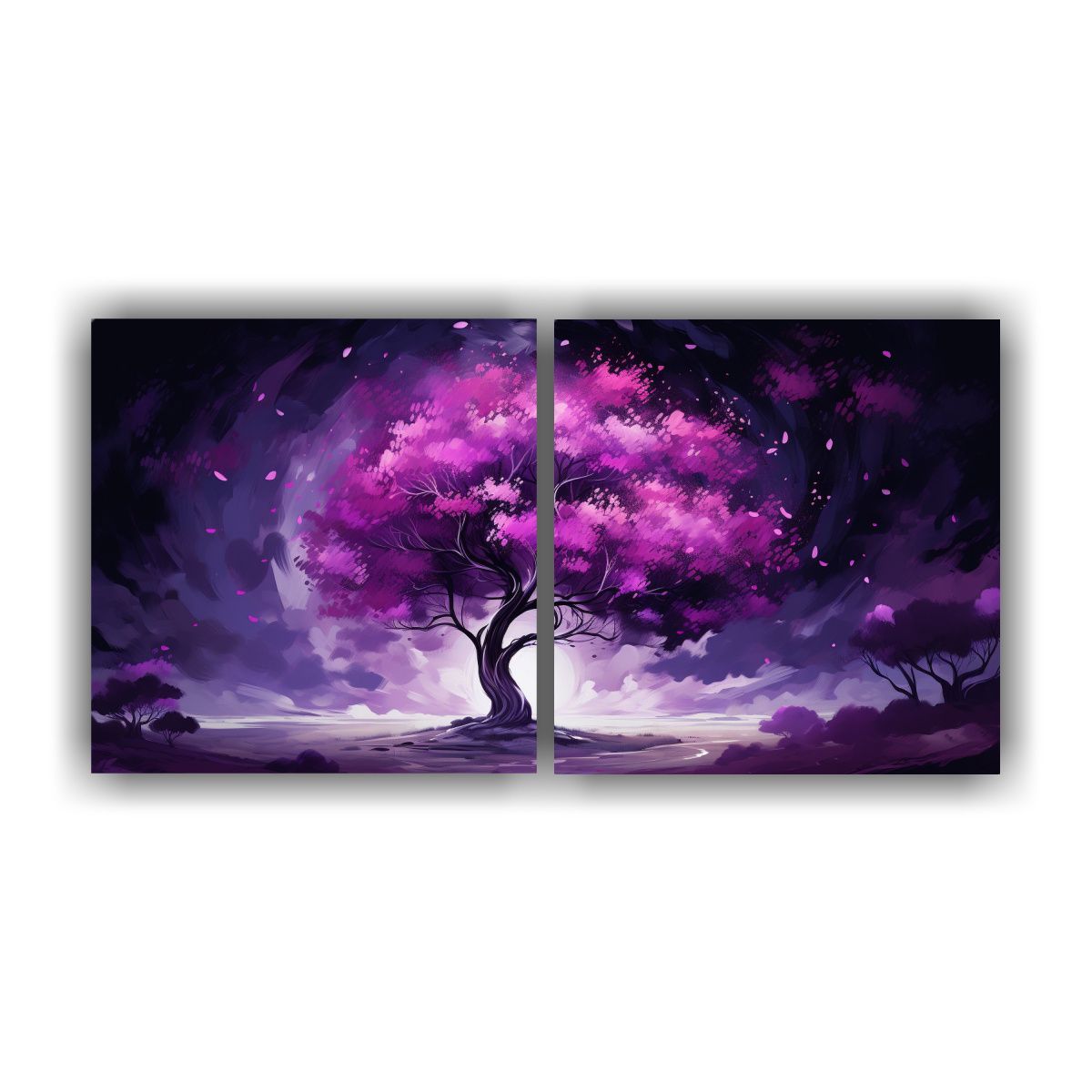 GENERICO - Pinturas De Lienzo De Dos Lienzos Inspiración 140x70 Cm