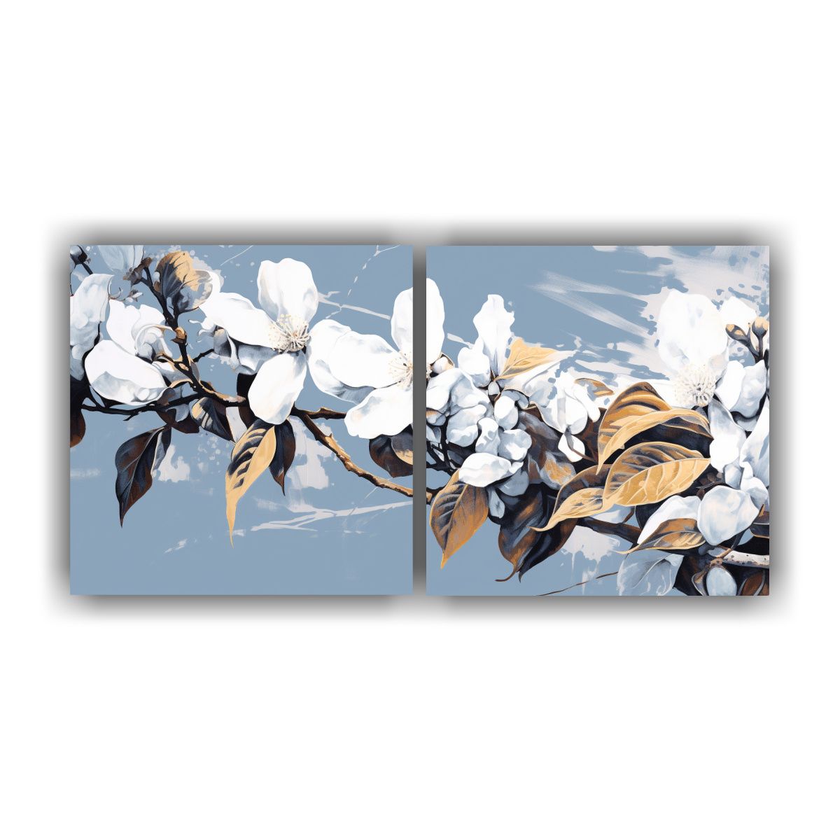 GENERICO - Pinturas Decorativas De Dos Composiciones 120x60 Cm