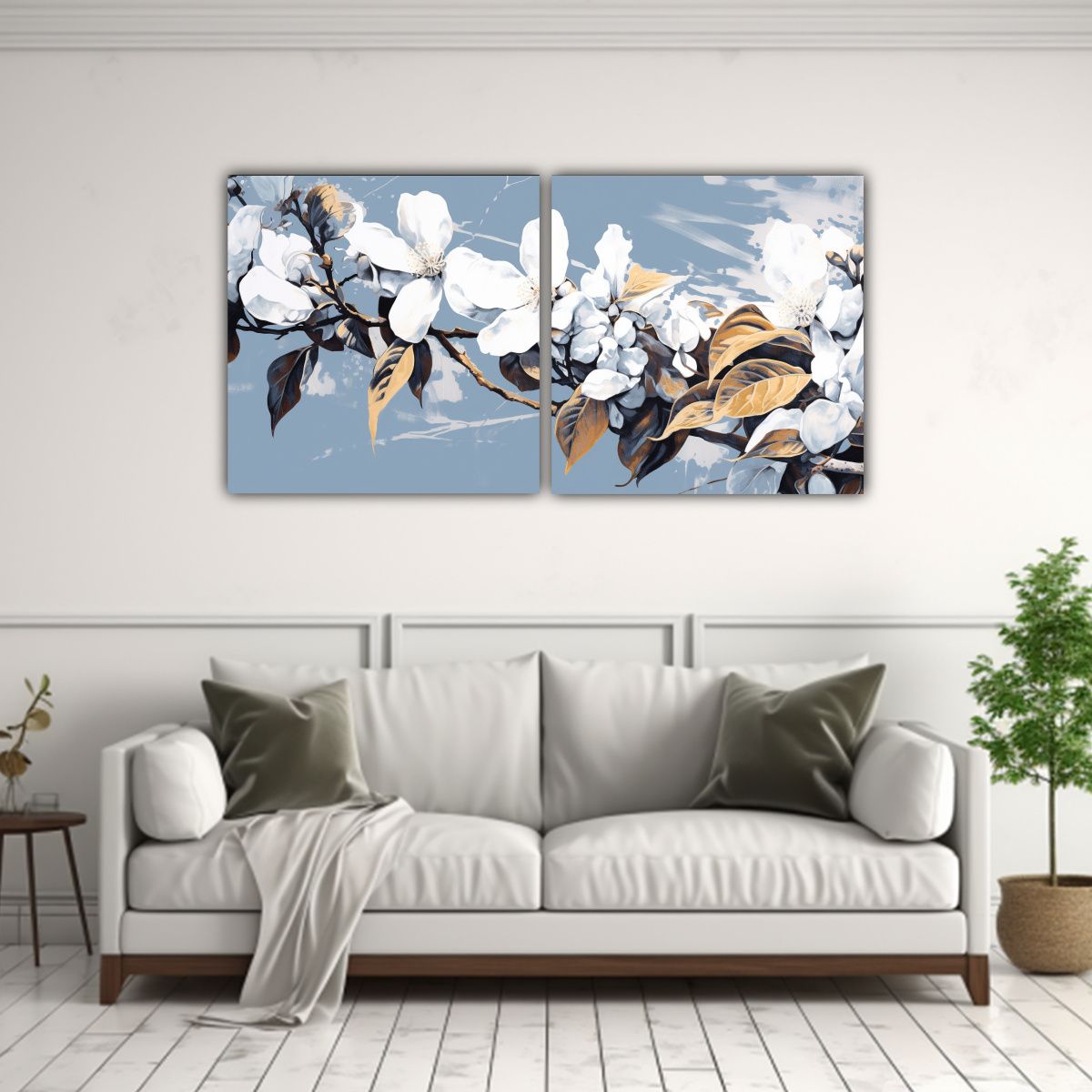 GENERICO - Pinturas Decorativas De Dos Composiciones 120x60 Cm