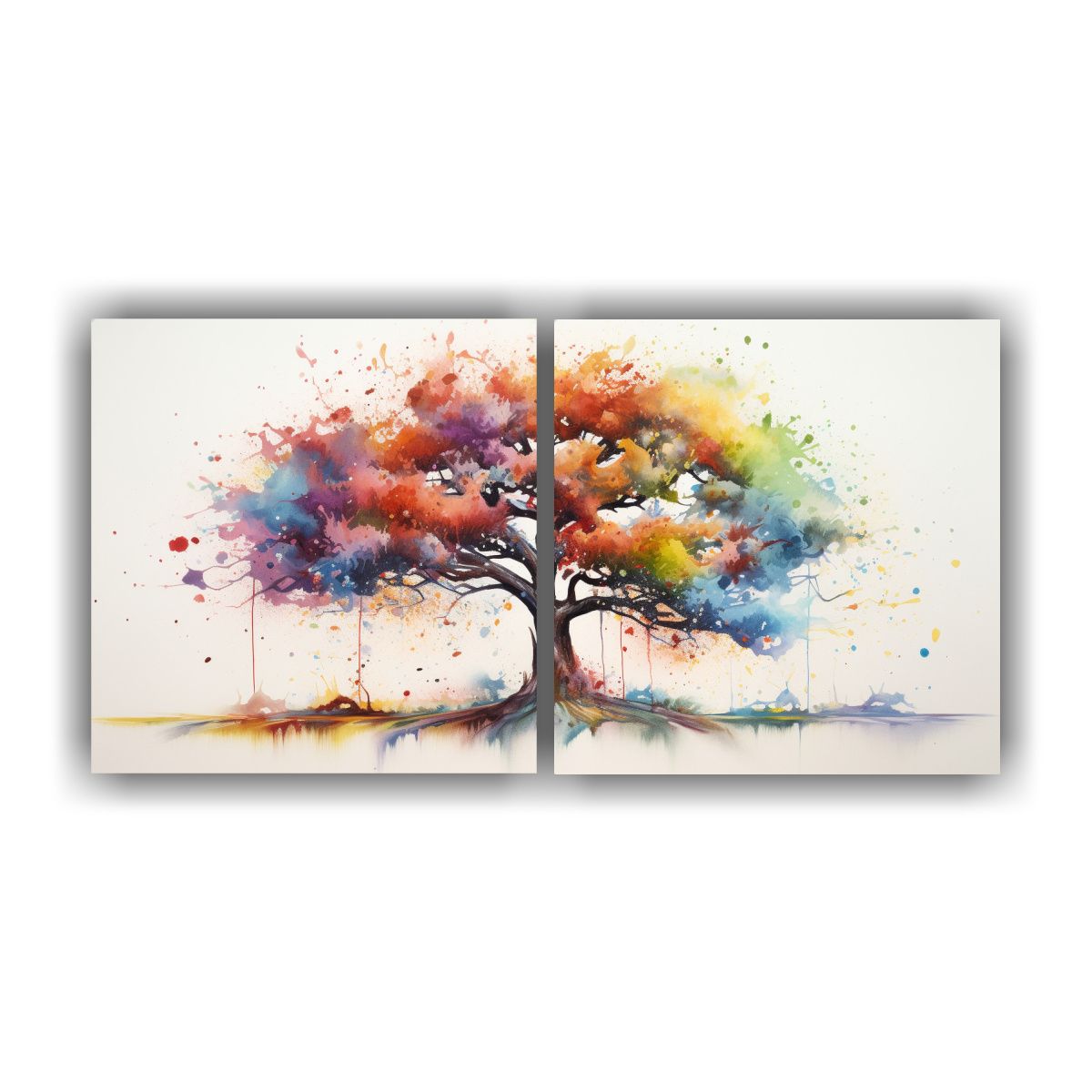 GENERICO - Cuadros Decorativos Adorables De Árbol De Roble 120x60 Cm