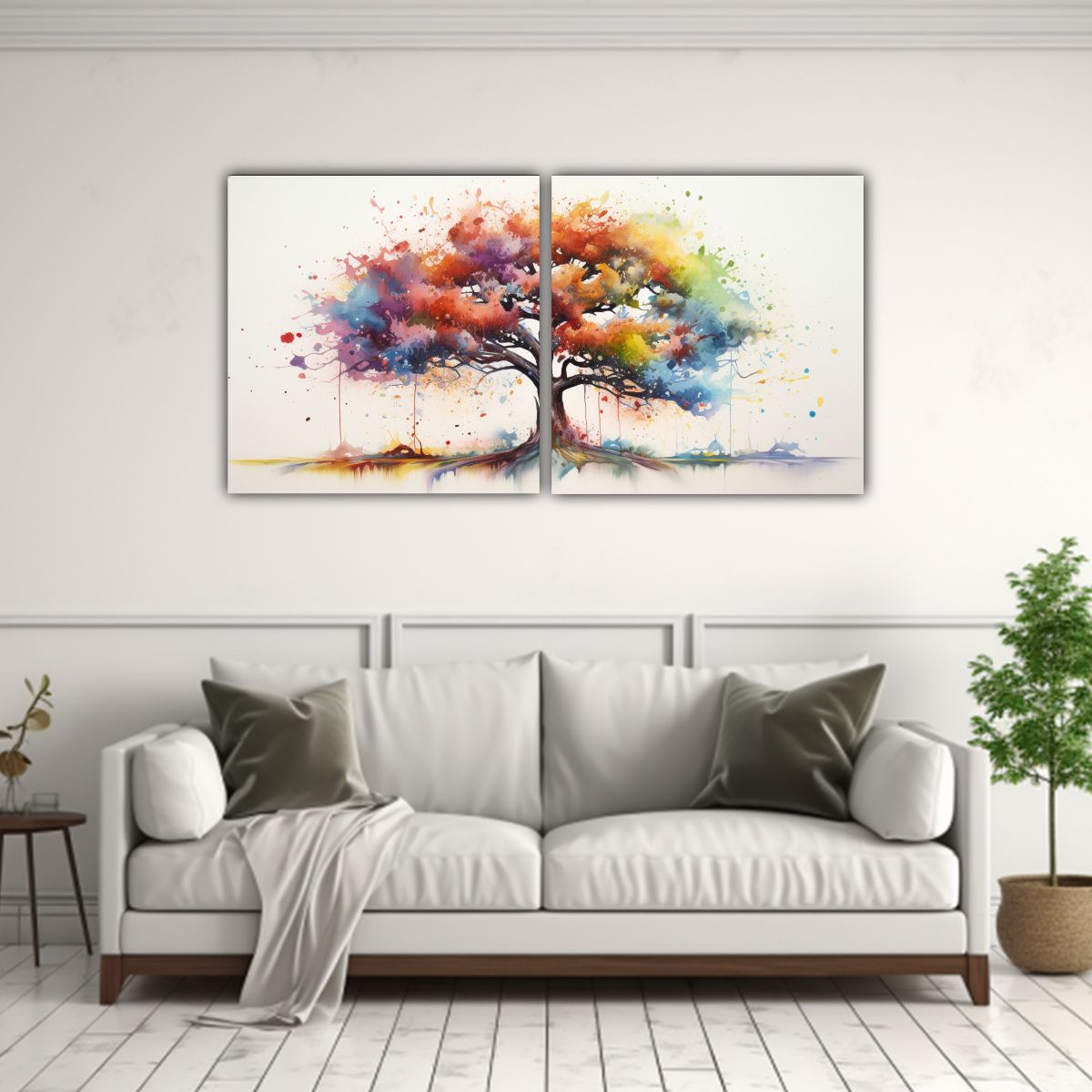 GENERICO - Cuadros Decorativos Adorables De Árbol De Roble 120x60 Cm