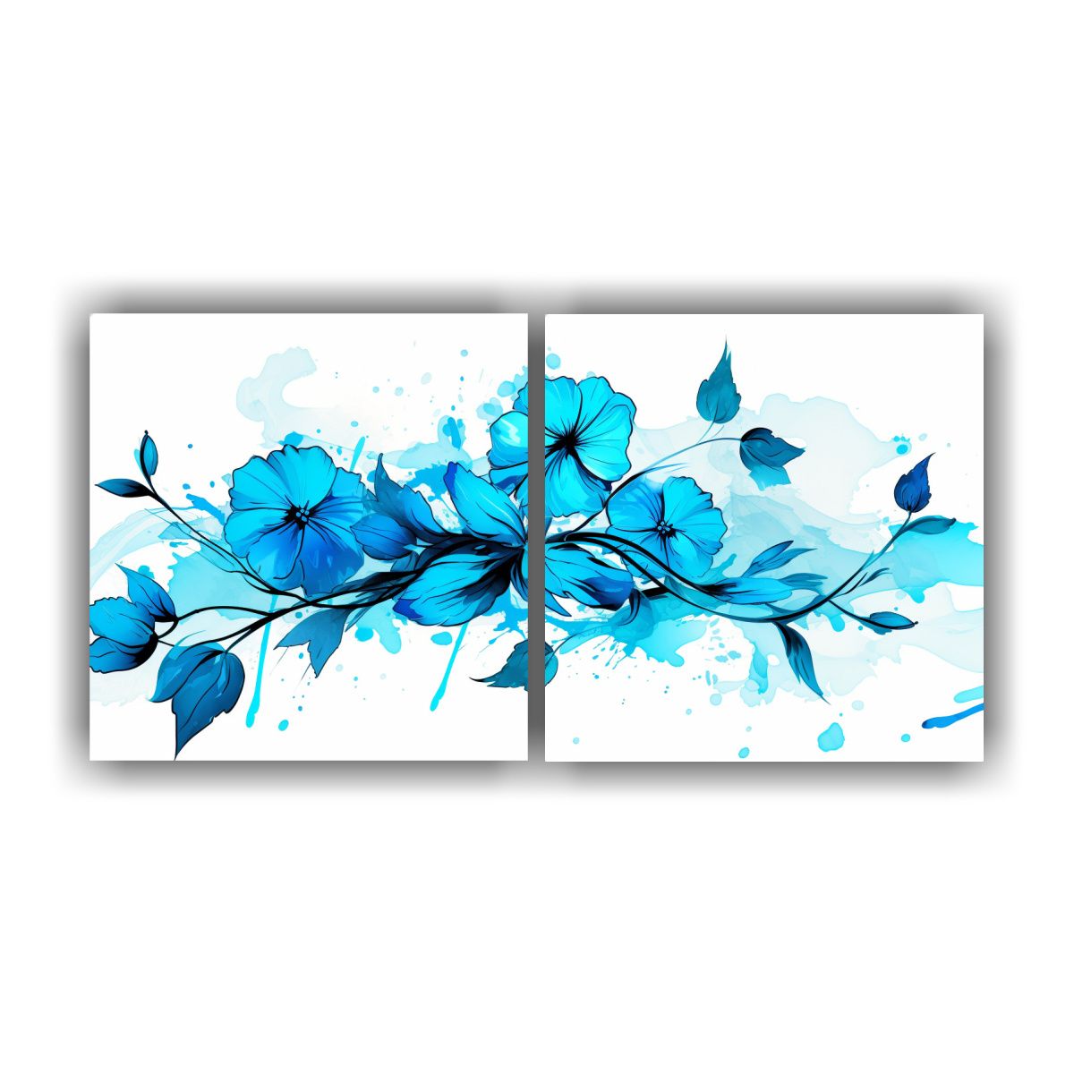 GENERICO - Conjunto De Lienzos Acuarela Para Cocina En 120x60 Cm