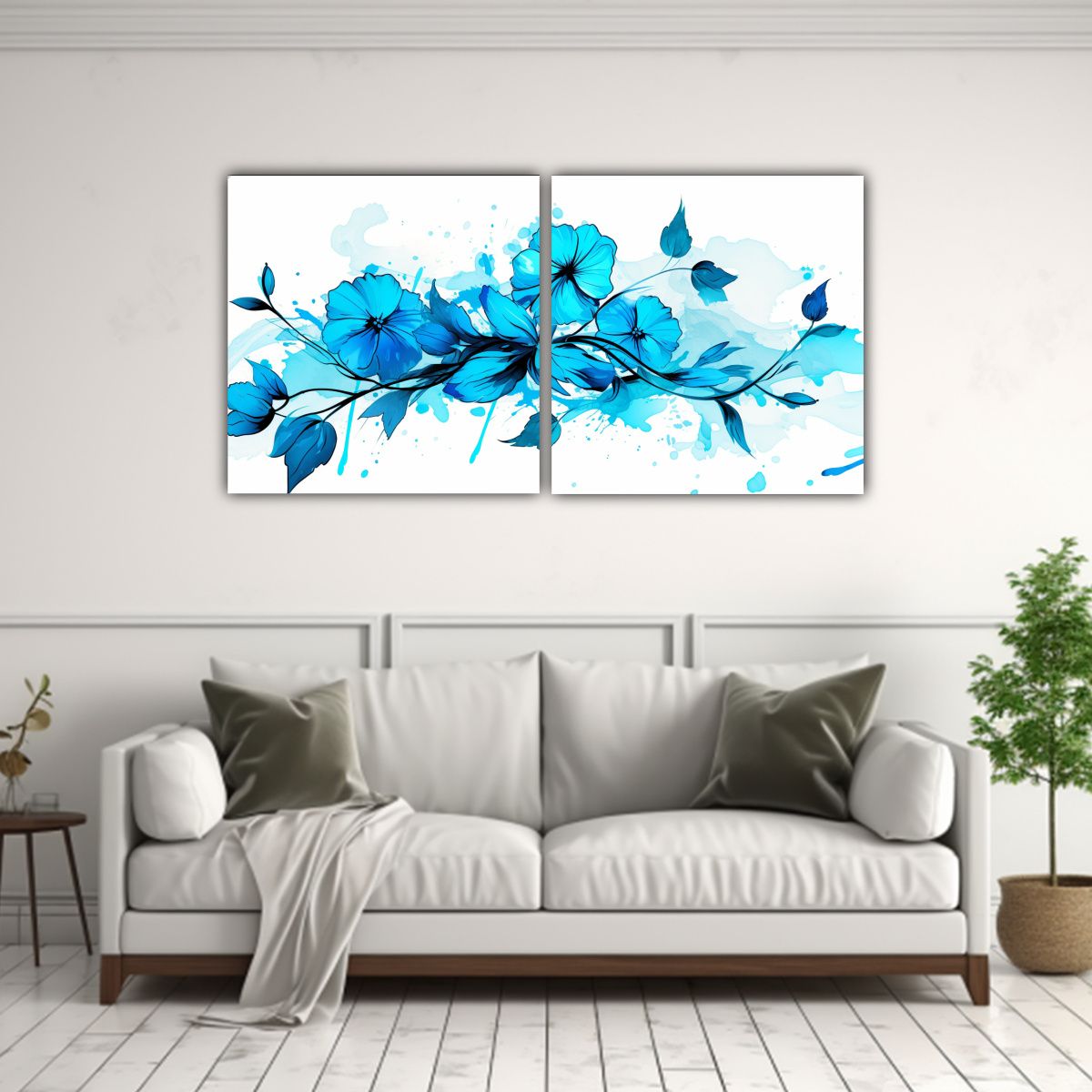 GENERICO - Conjunto De Lienzos Acuarela Para Cocina En 120x60 Cm