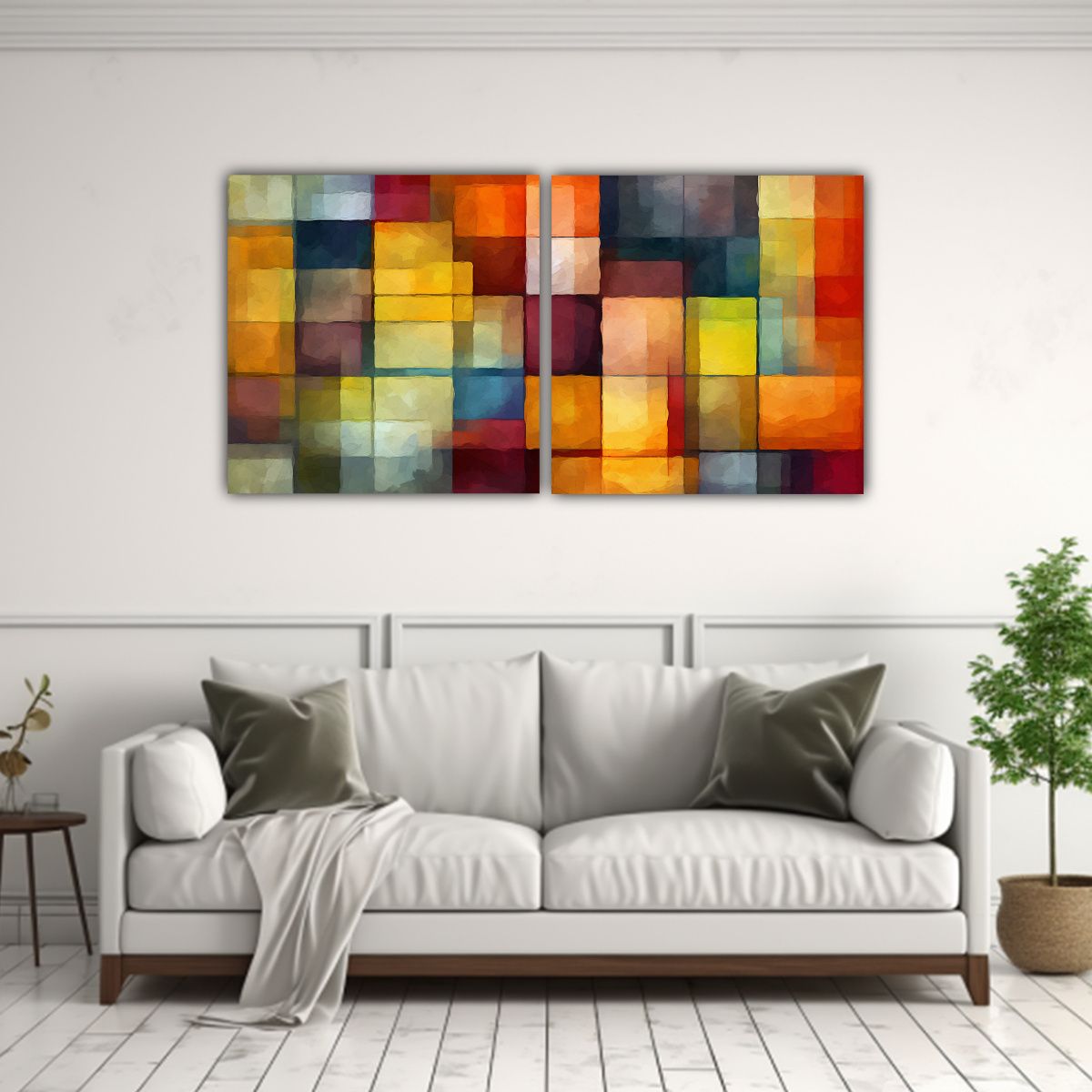 GENERICO - Pinturas Decorativas Abstractas Cuadros Alegría 120x60 Cm