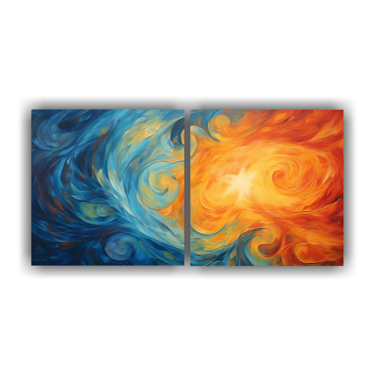 GENERICO - Dos Pinturas Decorativas De Arte Callejero 120x60 Cm