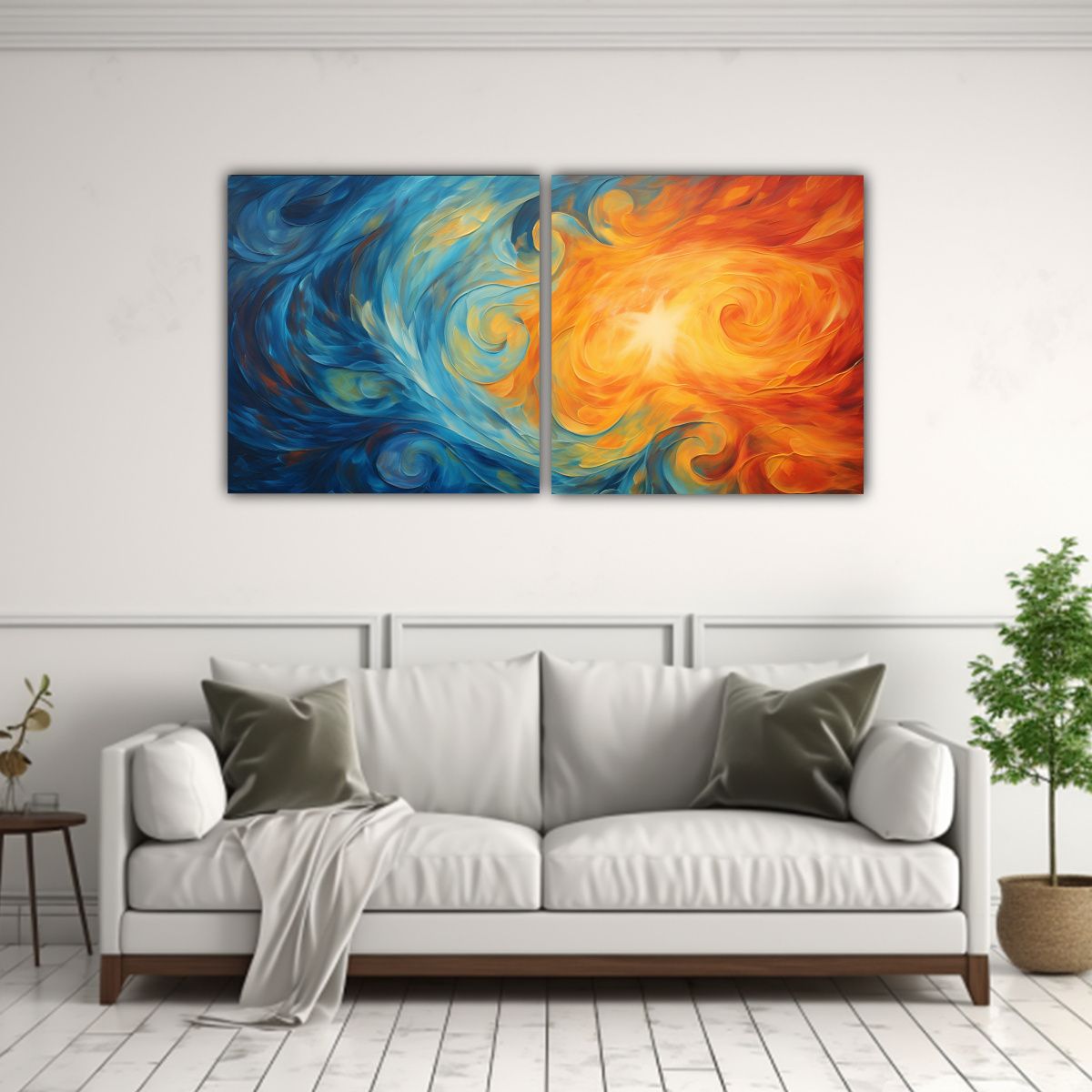 GENERICO - Dos Pinturas Decorativas De Arte Callejero 120x60 Cm