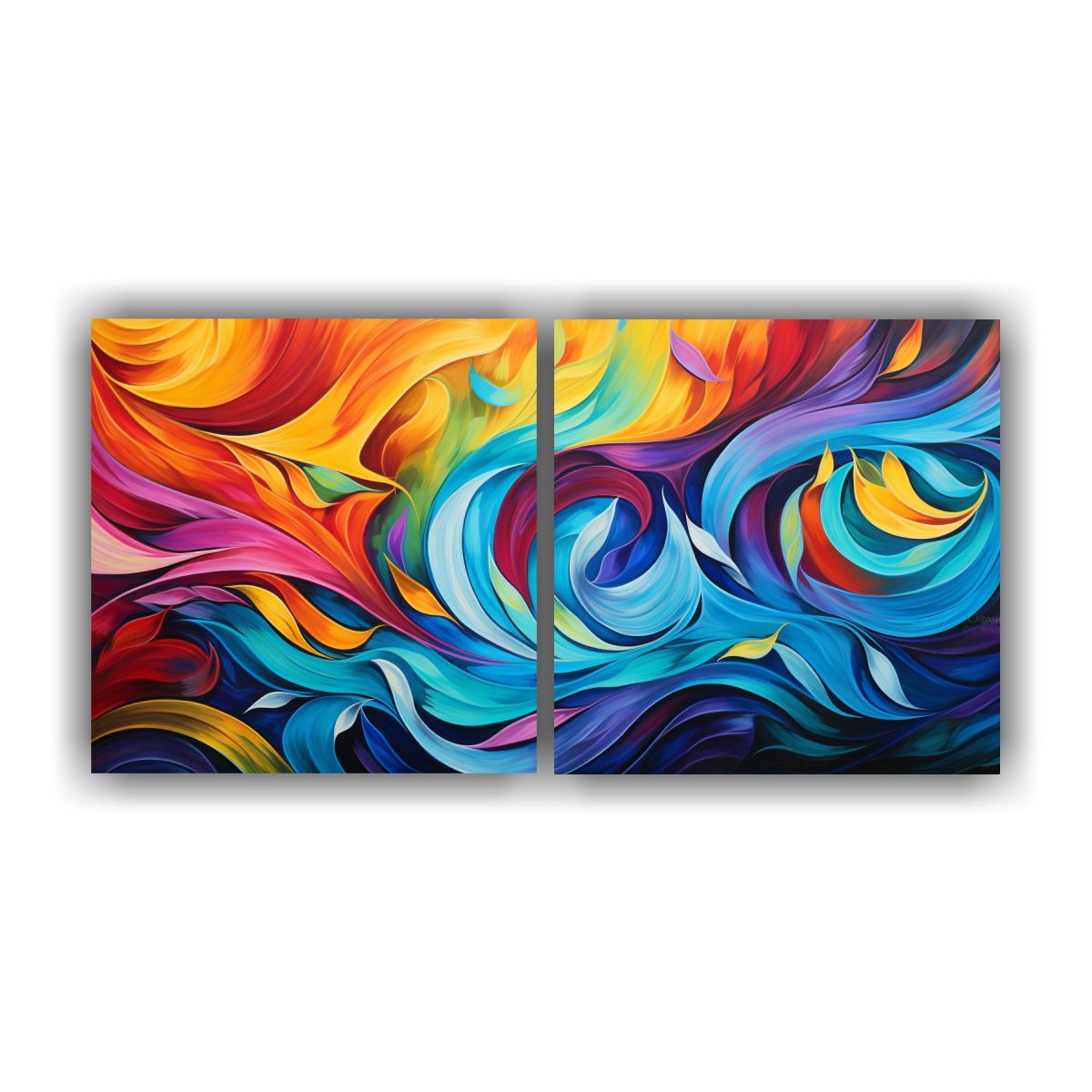 GENERICO - Pinturas Decorativas Con Patrones Abstractos 120x60 Cm