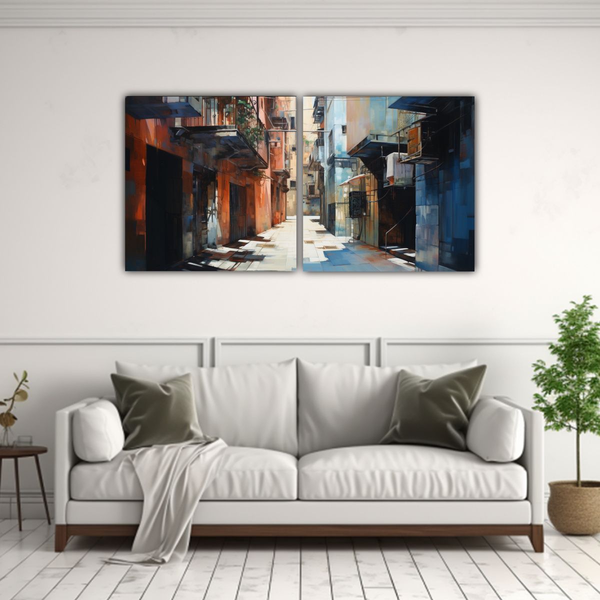 GENERICO - Conjunto 2 Cuadros Encuentros Serendipitosos En 120x60 Cm