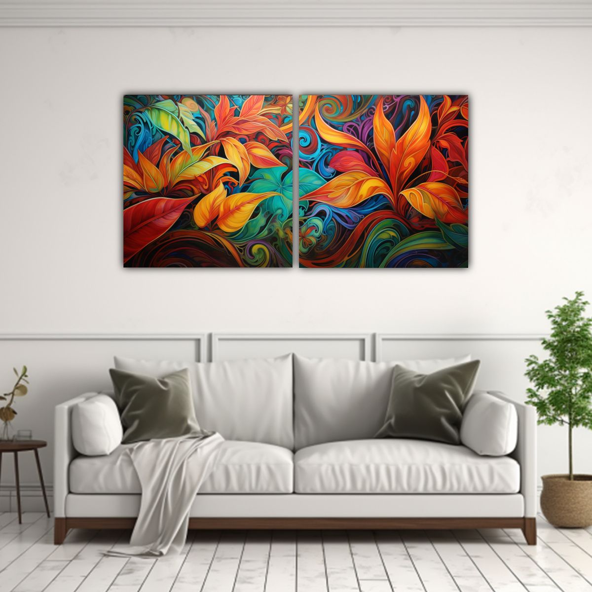 GENERICO - Pinturas Decorativas De Patrones Abstractos 120x60 Cm