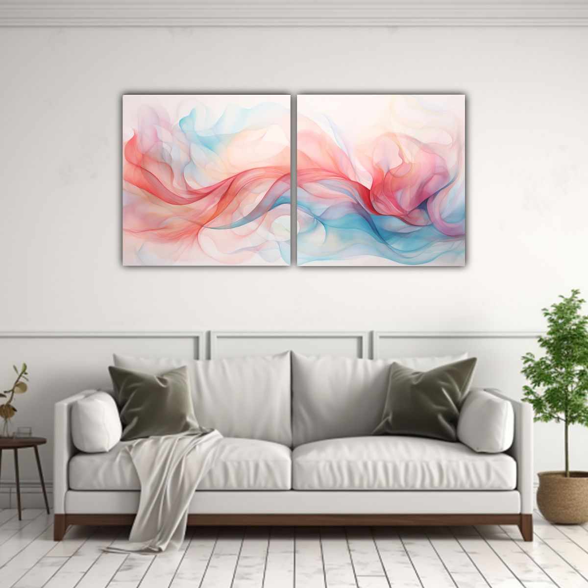 GENERICO - Lienzos Decoración Abstractos Con Patrones 120x60 Cm