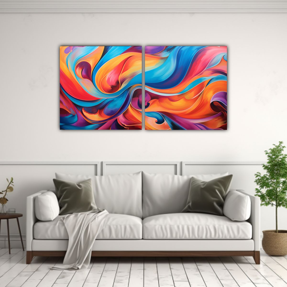 GENERICO - Lienzos Juveniles Vibrantes Con Patrones 140x70 Cm