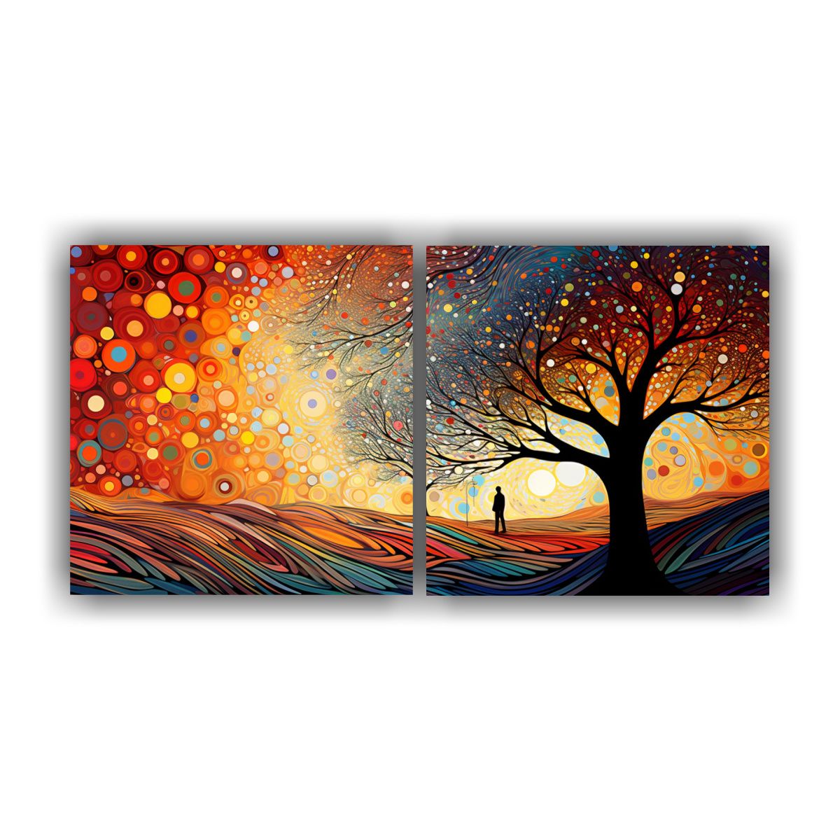 GENERICO - Lienzos De Tela Con Imagen Motivo Abstracto 120x60 Cm