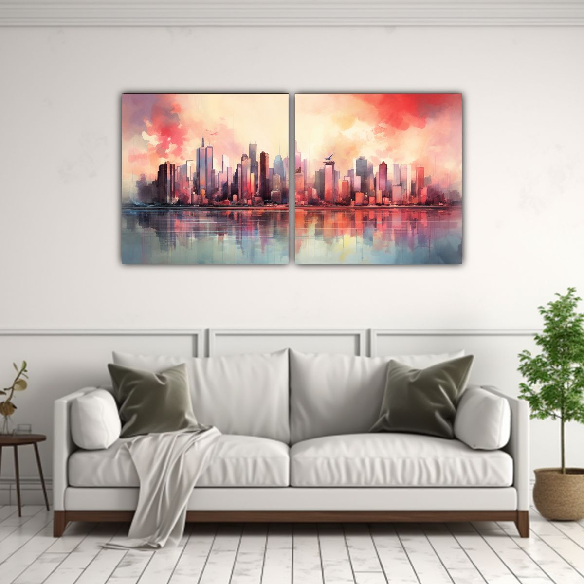 GENERICO - Pinturas Decorativas De Composiciones Vibrantes Y 120x60 Cm