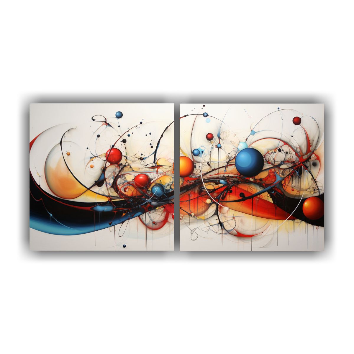 GENERICO - Dos Composiciones Patrón Intenso Venta De 140x70 Cm