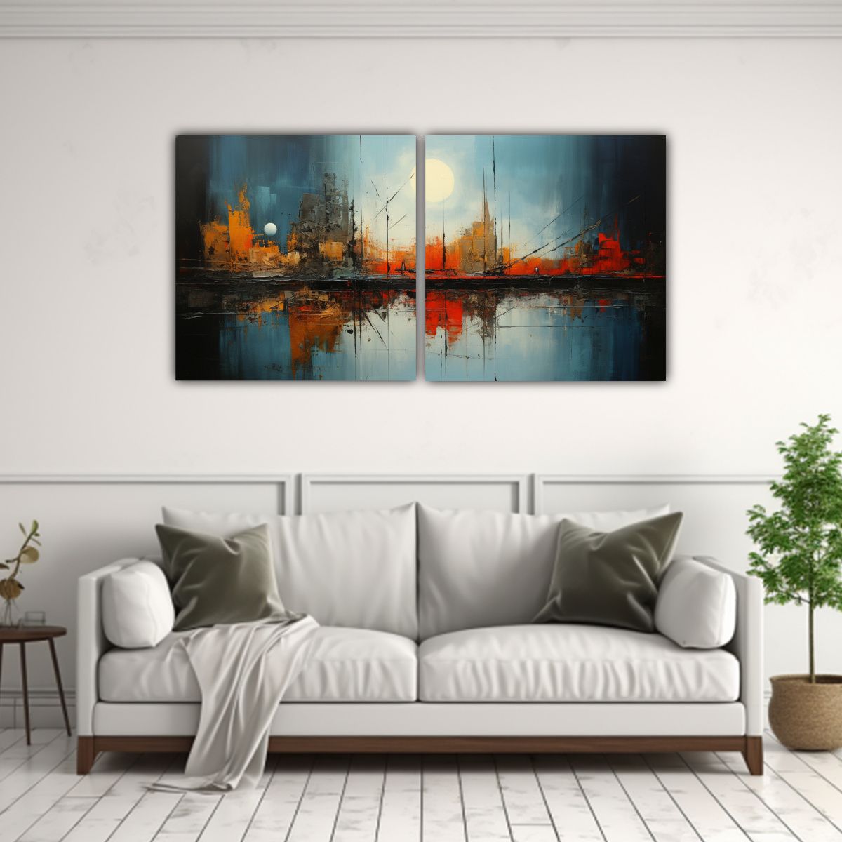 GENERICO - Cuadros Modernos Exuberantes Pinturas Abstractas 120x60 Cm