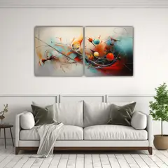 GENERICO - Escena De Pintura Expresionista Abstracta 120x60 Cm