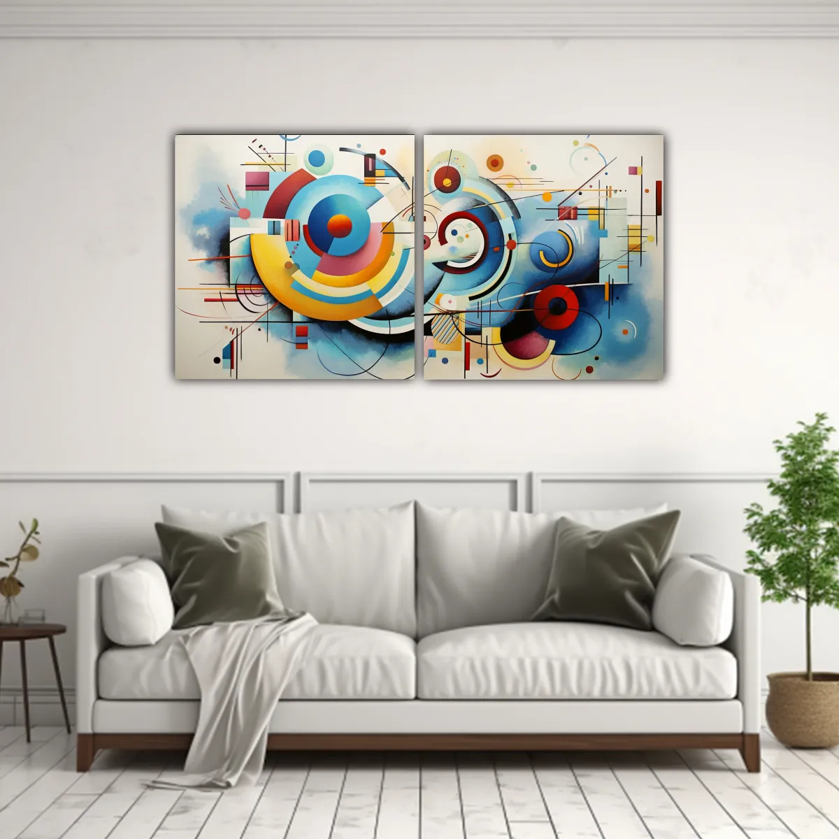 GENERICO - Conjunto 2 Cuadros Hermoso Pop Art Pintura 120x60 Cm